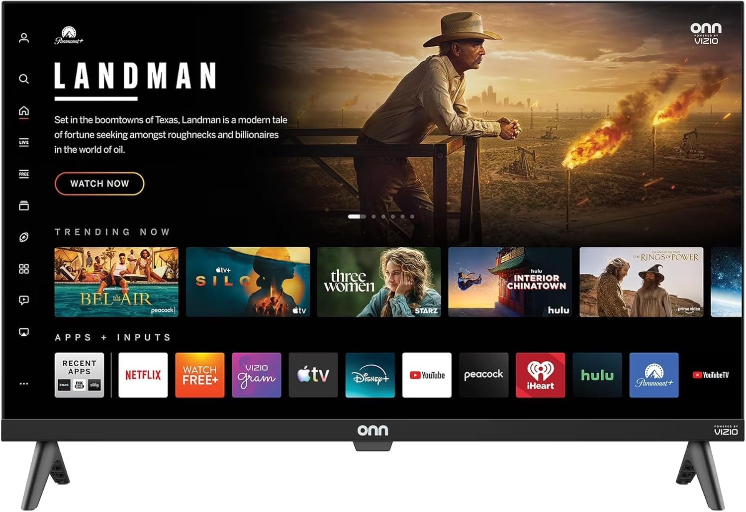 VIZIO Onn 24S2V1 24″ Class (720P) HD Powered Smart TV, Seamless Streaming, & Compatible with Apple AirPlay, Google Home, and Alexa (Renewed)