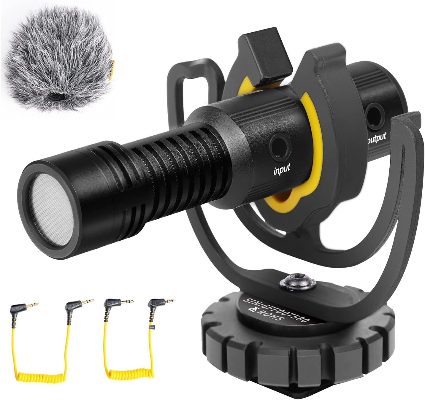 Deity V-Mic D4 Mini Video Microphone 20mph Wind Rating,Runs of 1-5V from Cameras,Phones,and Audio Recorders