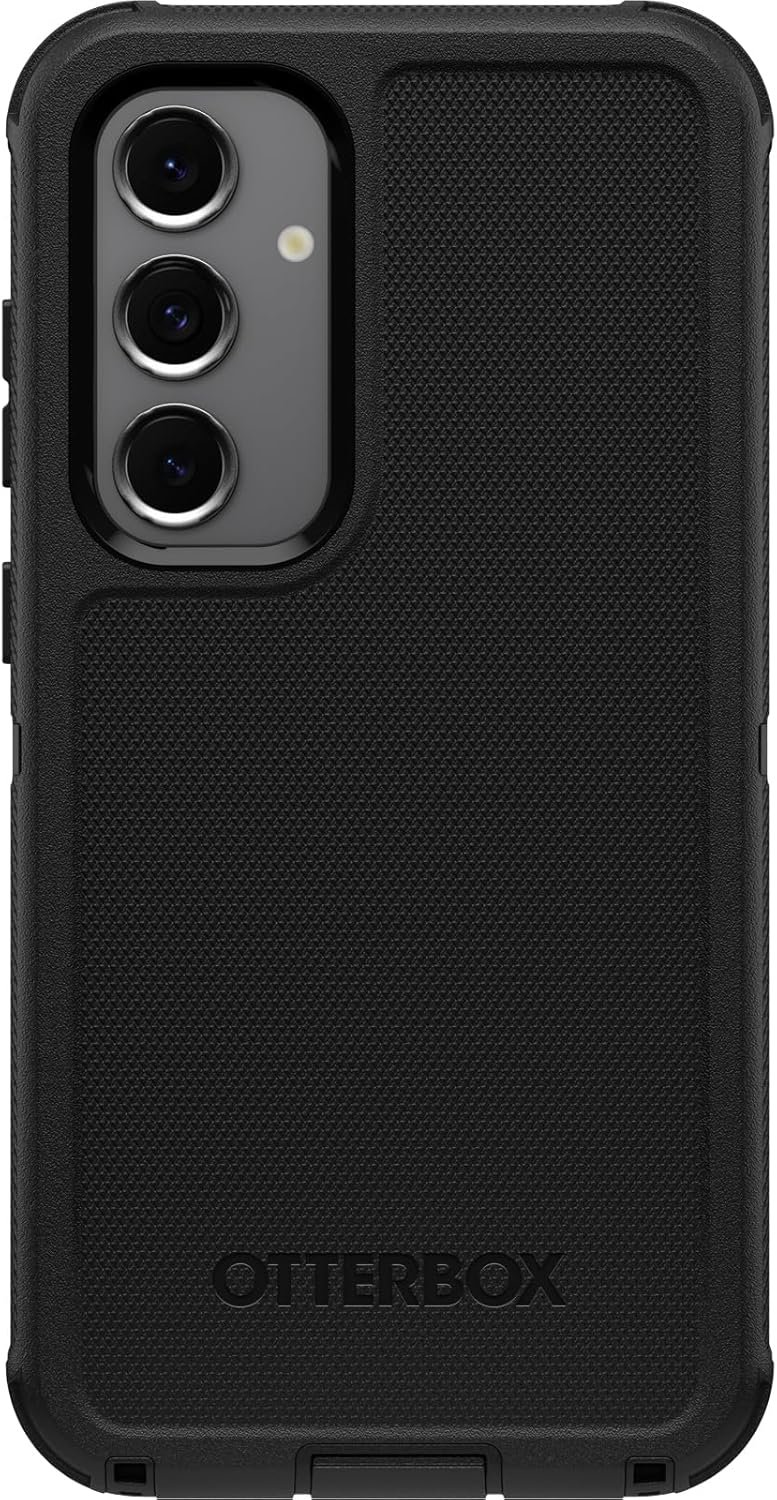 OtterBox Samsung Galaxy S24 FE Defender Series Case – Black, Rugged & Durable, with Port Protection