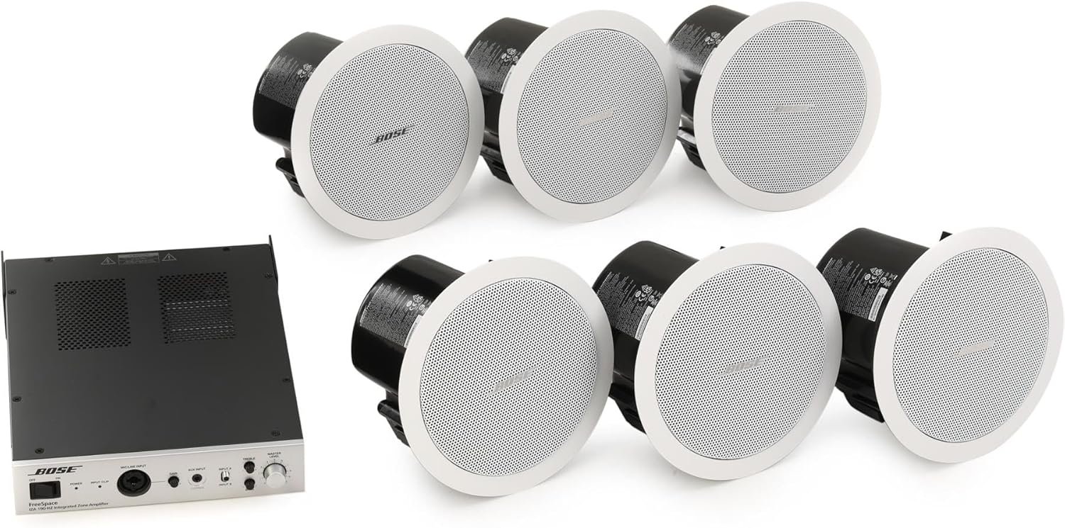 Bose Professional AudioPack Pro C6 120-volt in-Ceiling Loudspeaker Pack – White