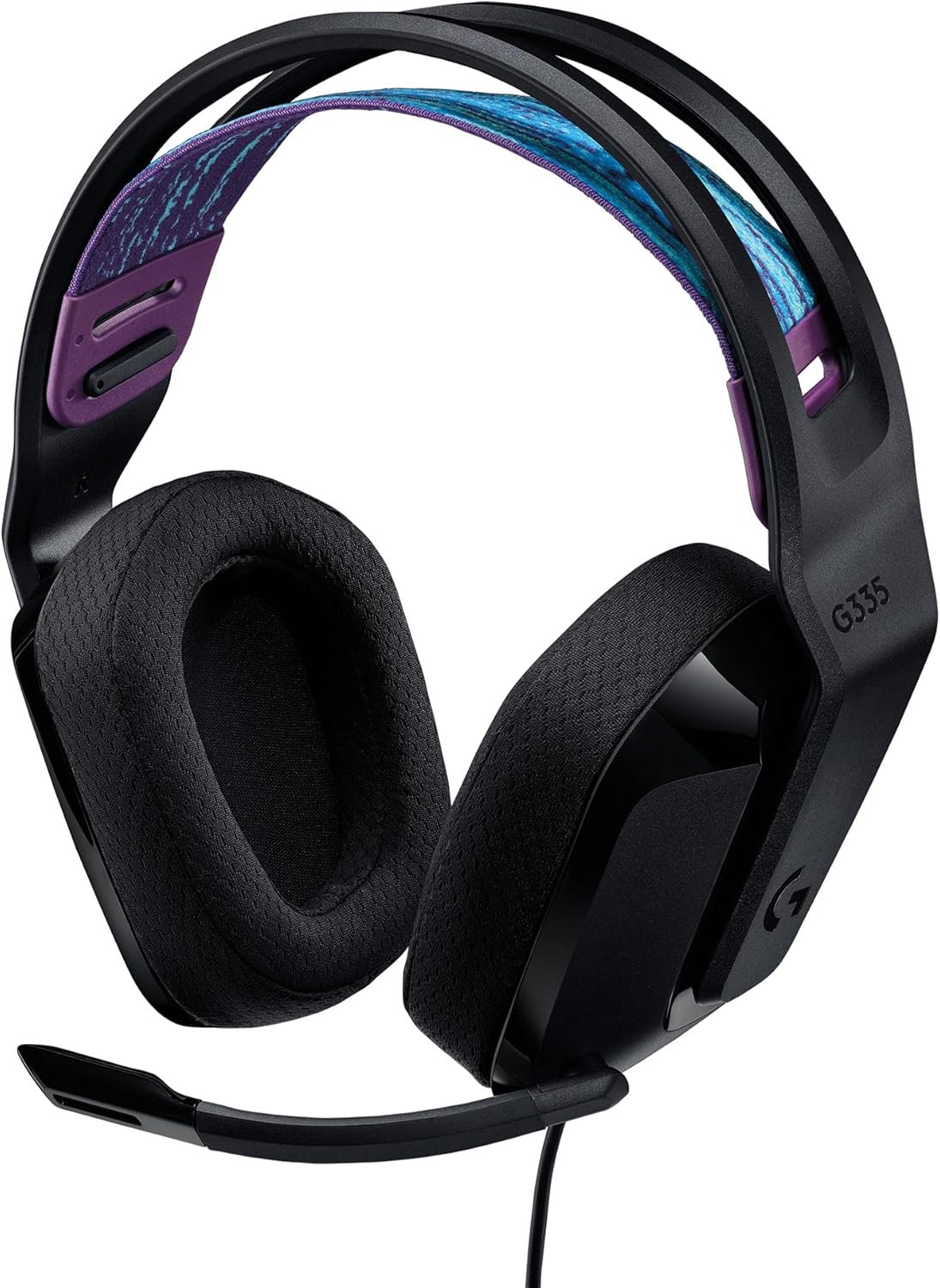 Logitech G335 Wired Gaming Headset, with Flip to Mute Microphone, 3.5mm Audio Jack, Memory Foam Earpads, Lightweight, Compatible with PC, PlayStation, Xbox, Nintendo Switch/Switch 2 – Black