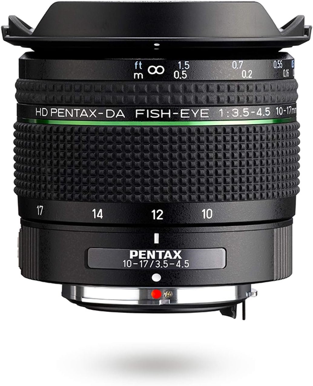 Pentax HD-DA Fish-Eye 10-17mm F3.5-4.5 ED Ultra Wide Angle Zoom Lens Compact & Lightweight Diagonal fisheye Lens for K-1 II,K-70, KP & PENTAX DSLR Cameras, Black, 23130