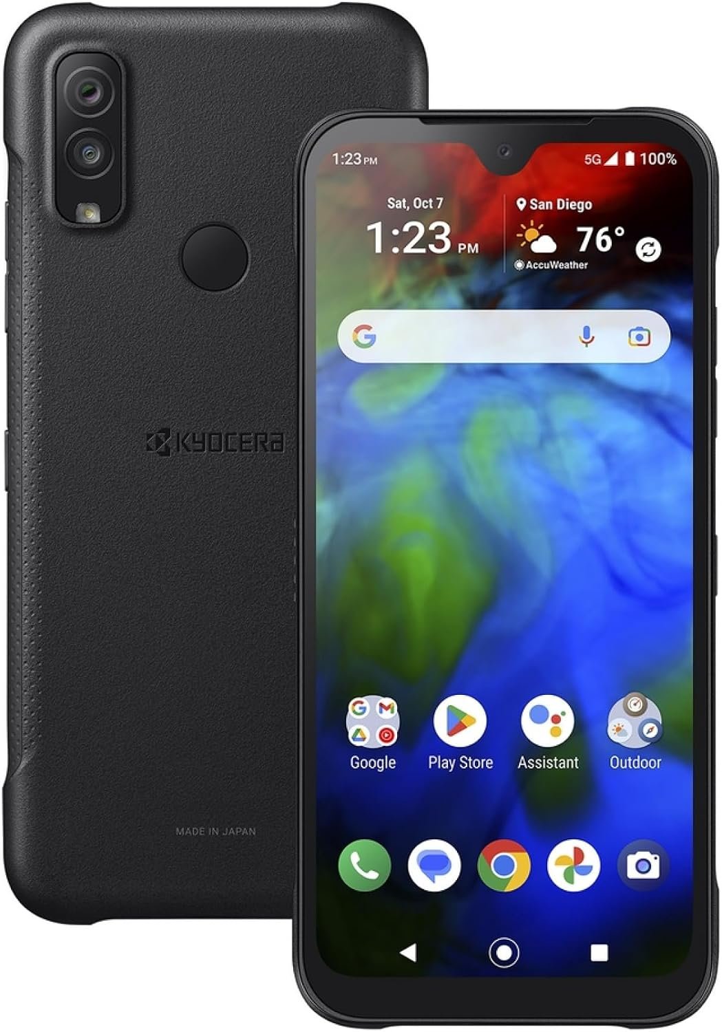 KYOCERA DuraSport 5G C6931 Carrier Unlocked Rugged Smartphone, Black, 6.1″ Display, 48MP Camera, Waterproof, Dustproof, Drop Rated
