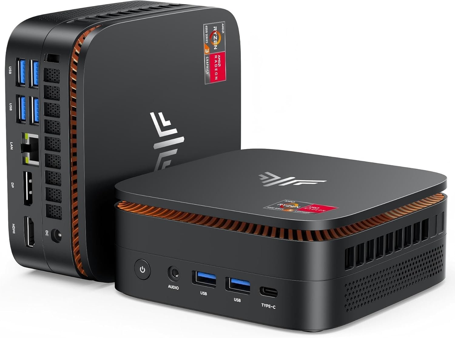 KAMRUI Pinova P1 Mini PC, W-11 Pro AMD Ryzen R2544(Beat 10110U/N150/N95 up to 3.7GHz), 16GB RAM 256GB SSD Mini Desktop Computer Support 4K HDMI+DP+Type-C/WiFi/BT for Business Home Office Mini pc