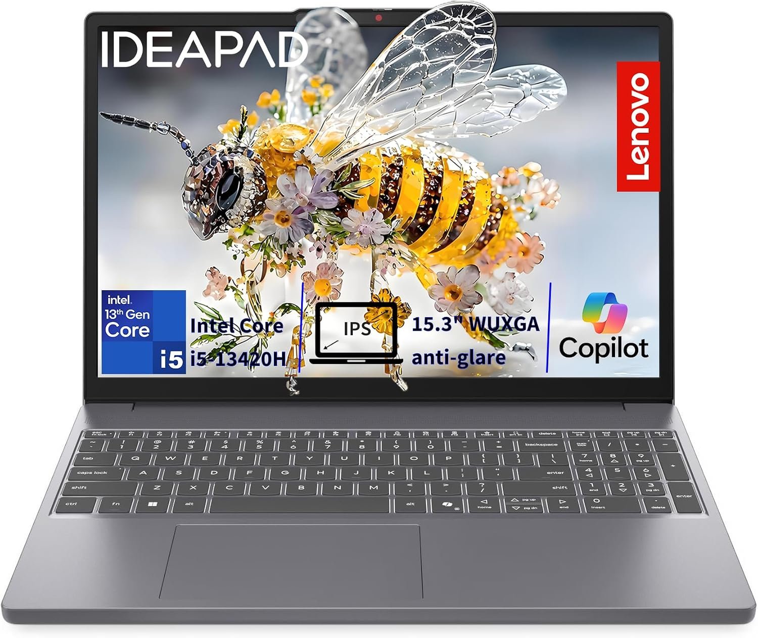 Lenovo 2026 Premium Business & Student Laptop, 15″ WUXGA Display with Microsoft 365, 13th Gen Intel Core i5-13420H (8-Core), 8GB DDR5, 512GB SSD, WiFi 6, Windows 11, Lightweight, Long Battery Life