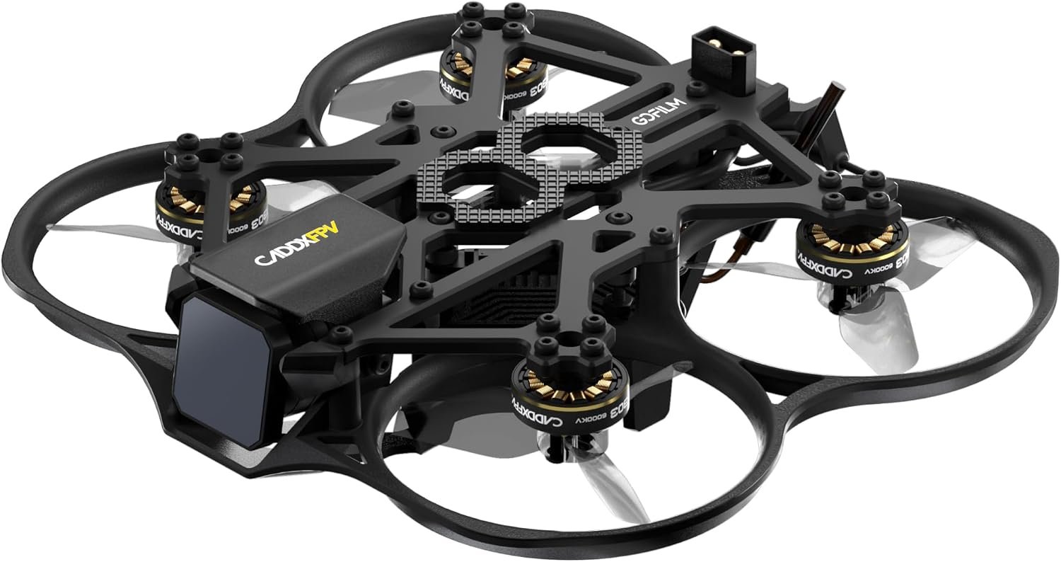 Caddxfpv Walksnail Gofilm 20 FPV Drone – 4K/60FPS Moolight Kit,Supports with camera for 4k recording,160°FOV micro drone with camera,Lightweight 115g racing drone,22ms Low Latency,ELRS Receiver,for Indoor & Outdoor FPV Flying
