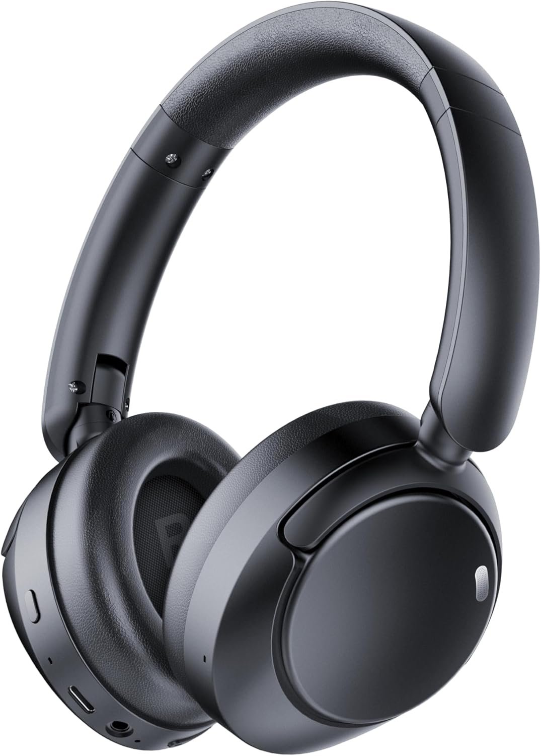 Hybrid Active Noise Cancelling Bluetooth Headphones, Wireless Over Ear Headphones with Bluetooth 5.4, 80H Playtime, Stereo Sound, 6 ENC Clear Call Mic, Low Latency for Travel Office Workout