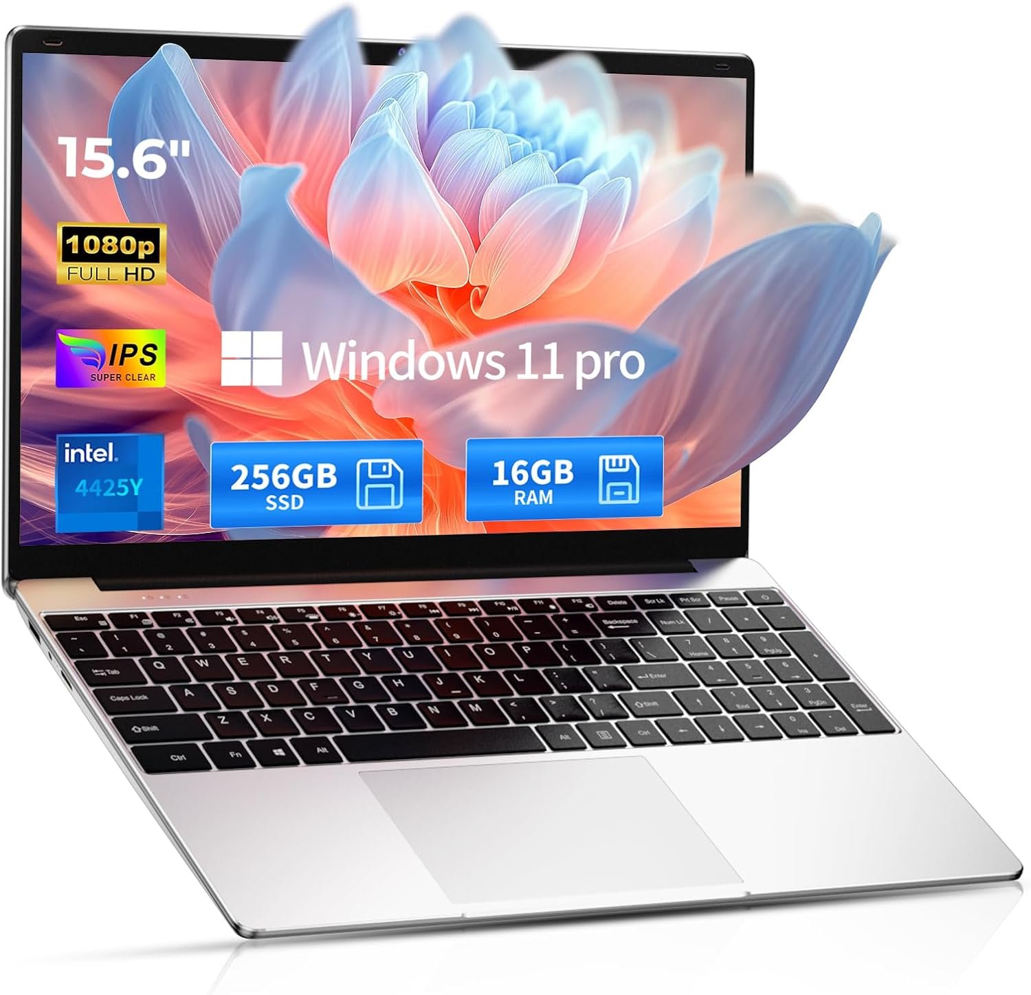 2026 Windows 11 Pro Traditional Laptop Computer, 16GB RAM 256GB SSD for Business Office Student School College, 15.6″ FHD IPS Display, Lightweight Portable with Office 365, 4H Battery, 3.5 lbs