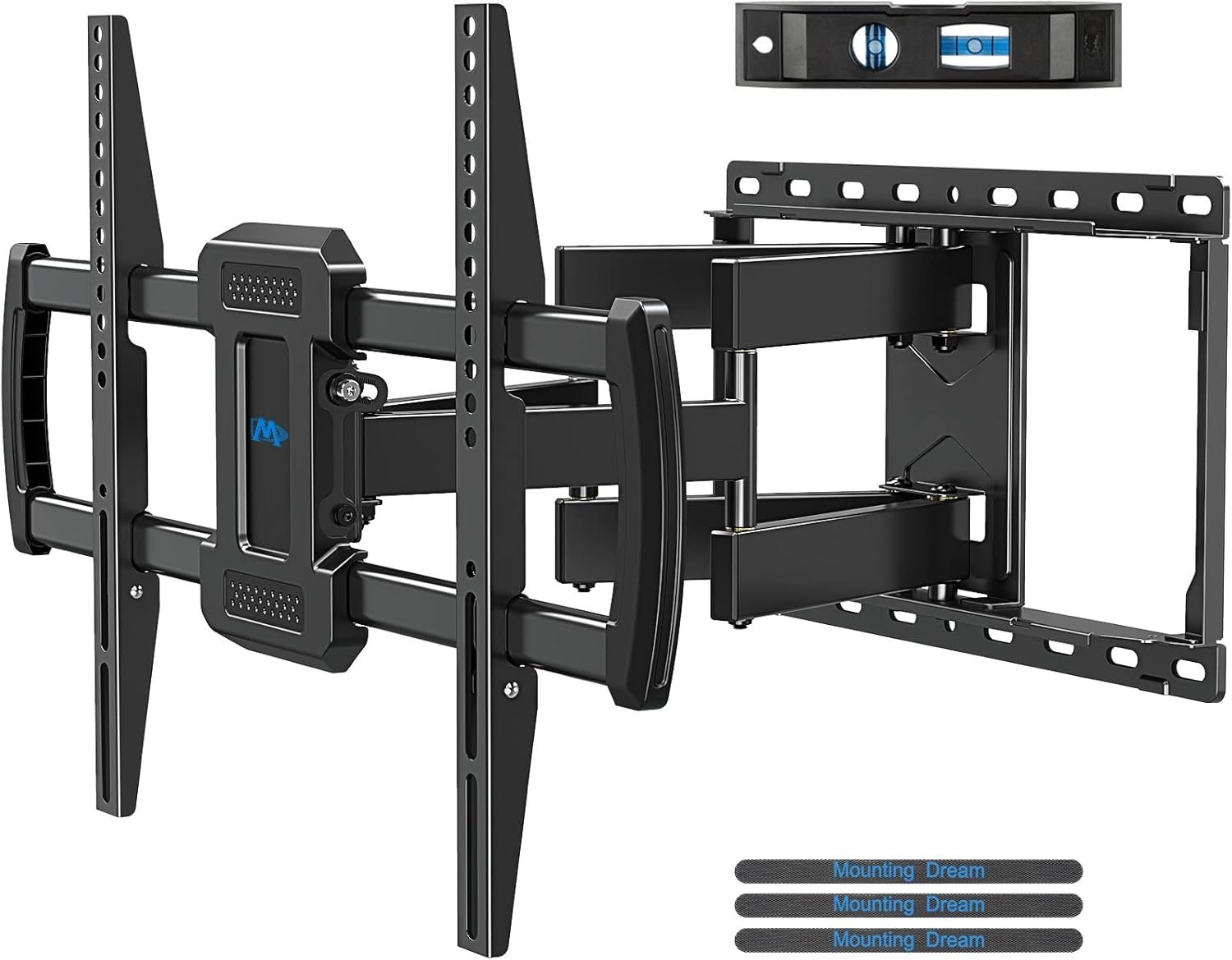 Mounting Dream TV Wall Mount, UL Listed Full Motion Mount Bracket for 42-84 Inch Flat Screen TV, Swivel Articulating Dual Arms, Max VESA 600x400mm and 100 LBS, Fits 16” Stud, US-Based Customer Service