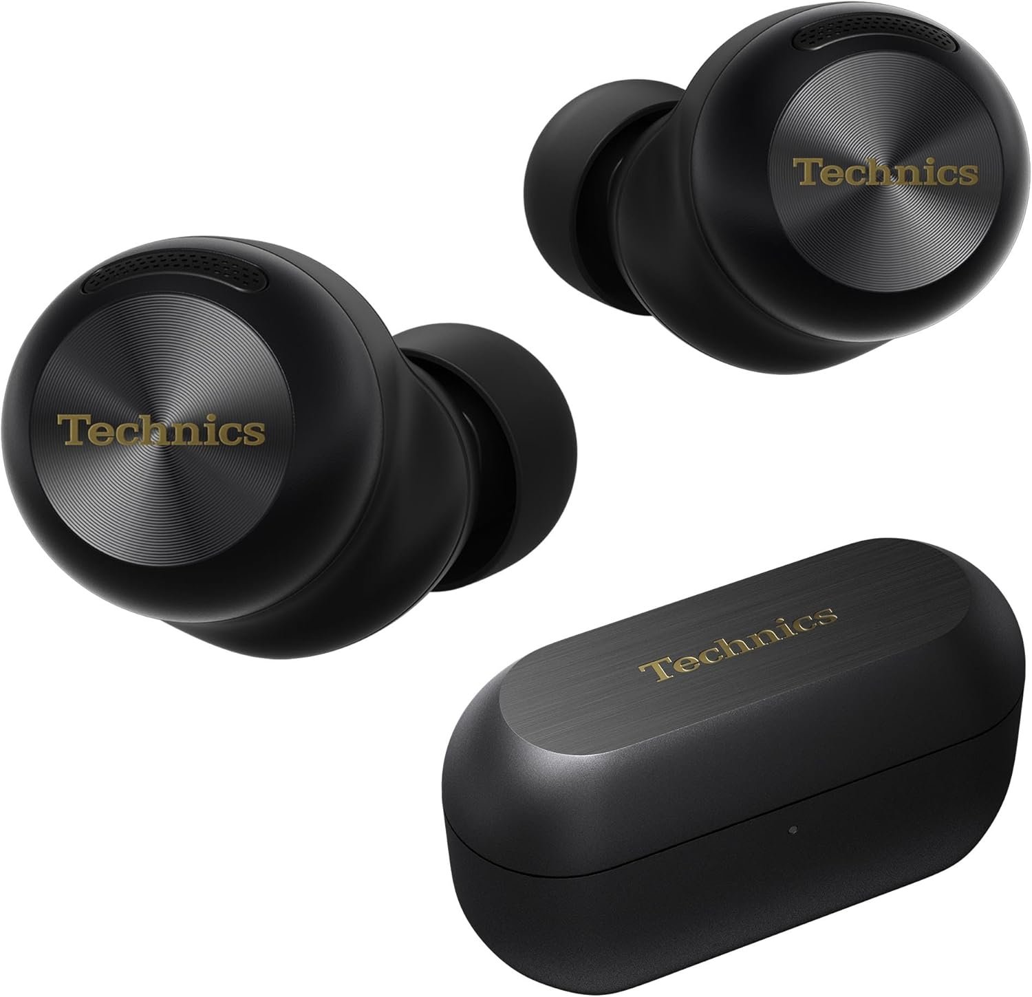 Technics Reference Class Hi-Fi Wireless Ear Buds, Dolby Atmos with Head Tracking, Adaptive Noise Cancelling, 3 Device Multipoint, 10-Hr Battery, Wireless Charging, Improved Fit, EAH-AZ100-K(Black)