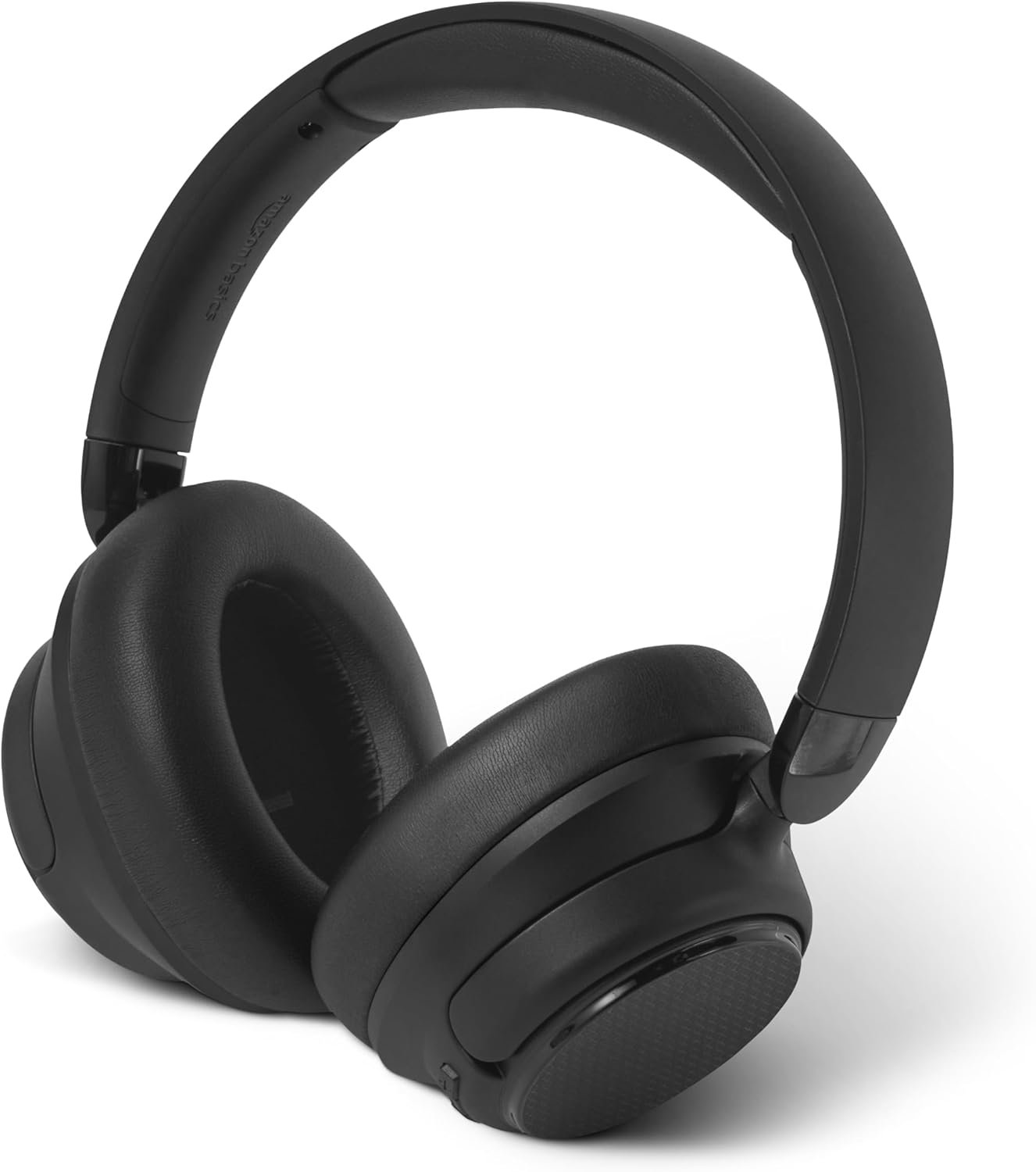 Amazon Basics Hybrid Active Noise Cancelling Headphones, Wireless Bluetooth 5.3, 35 Hours Battery Life with ANC On, 45 Hours with ANC Off, Over Ear Comfortable Fit with Soft Ear Cushions, Black