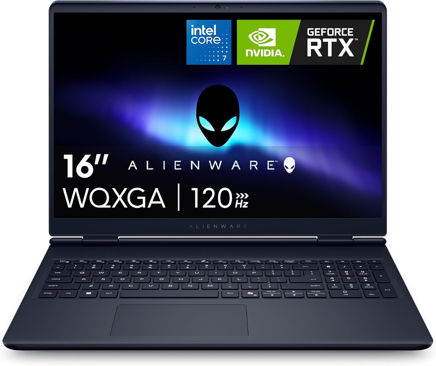 Alienware 16 Aurora Gaming Laptop AC16250-16 WQXGA 120Hz Display, Intel Core 7-240H Processor, 16GB DDR5 RAM, 1TB SSD, NVIDIA GeForce RTX 5050 8GB Graphics, Windows 11 Home, Onsite Service – Blue