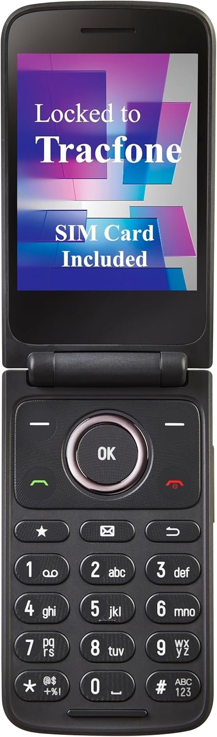 Tracfone, TCL FLIP 3, 16GB, Flip Phone, Stone Gray, 5MP Video Capable Camera, Locked [Sim Card Included – Separate Purchase Not Necessary]