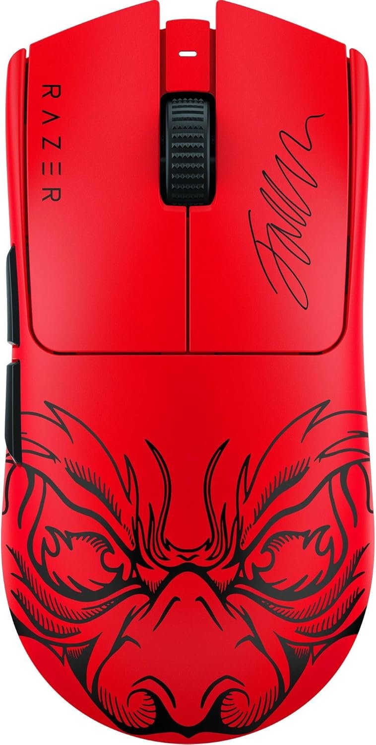 Razer Viper V3 Pro Wireless Esports Gaming Mouse: Symmetrical – 54g Lightweight – 8K Polling – 35K DPI Optical Sensor – Gen3 Optical Switches – 8 Programmable Controls – 95 Hr Battery – Faker Edition