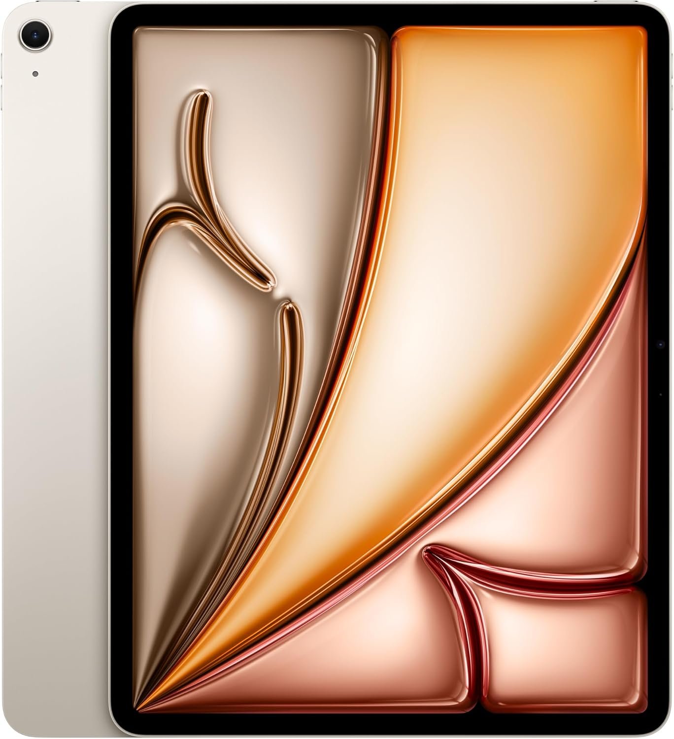 Apple iPad Air 13-inch (M2): Built for Apple Intelligence, Liquid Retina Display, 256GB, 12MP Front/Back Camera, Wi-Fi 6E, Touch ID, All-Day Battery Life — Starlight