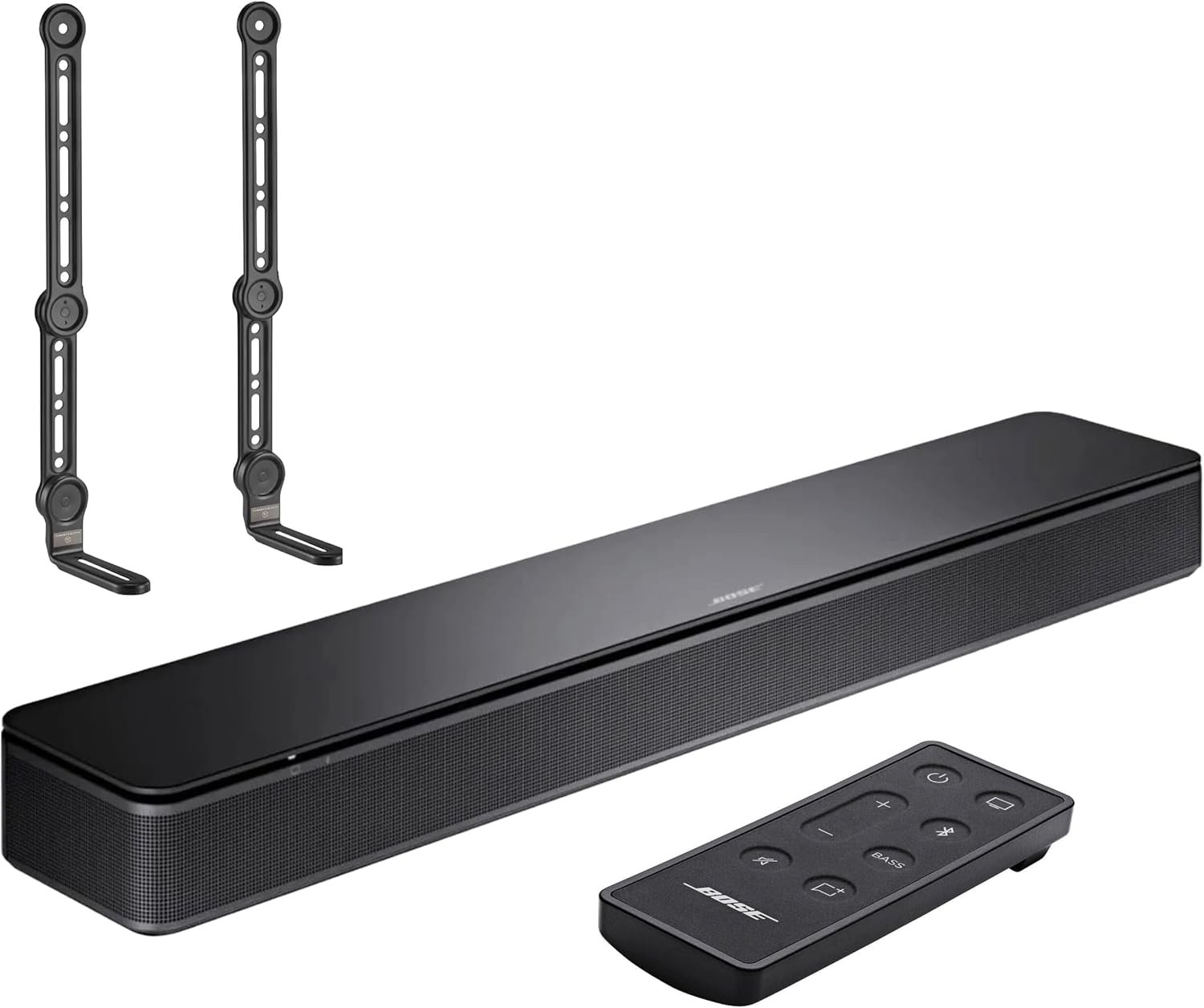 Bose TV Speaker Soundbar with Bluetooth & HDMI-ARC Plus Universal Adjustable TV Soundbar Mount Brackets for Wall or TV Mount Installation Bundle