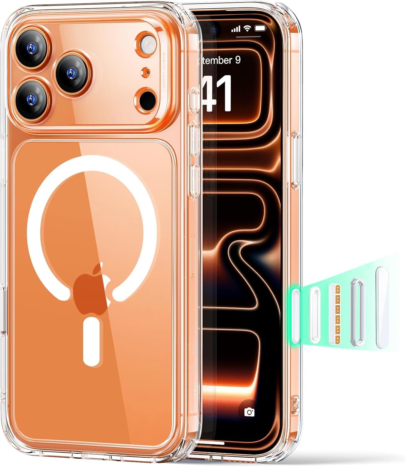 ESR for iPhone 17 Pro Max Case, Camera Control Cover, Compatible with MagSafe, Shockproof Military-Grade Protection, Magnetic Phone Case for iPhone 17 Pro Max, Classic Hybrid Case, Clear
