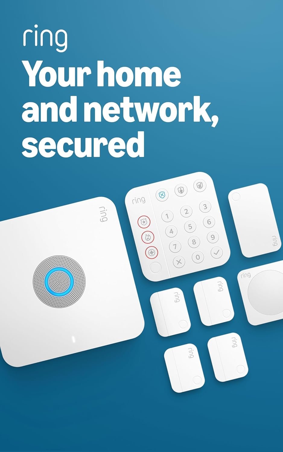 Ring Alarm Pro (newest model), 8-Piece Kit, built-in eero Wi-Fi 6 router and 30-day free Ring Protect Home subscription