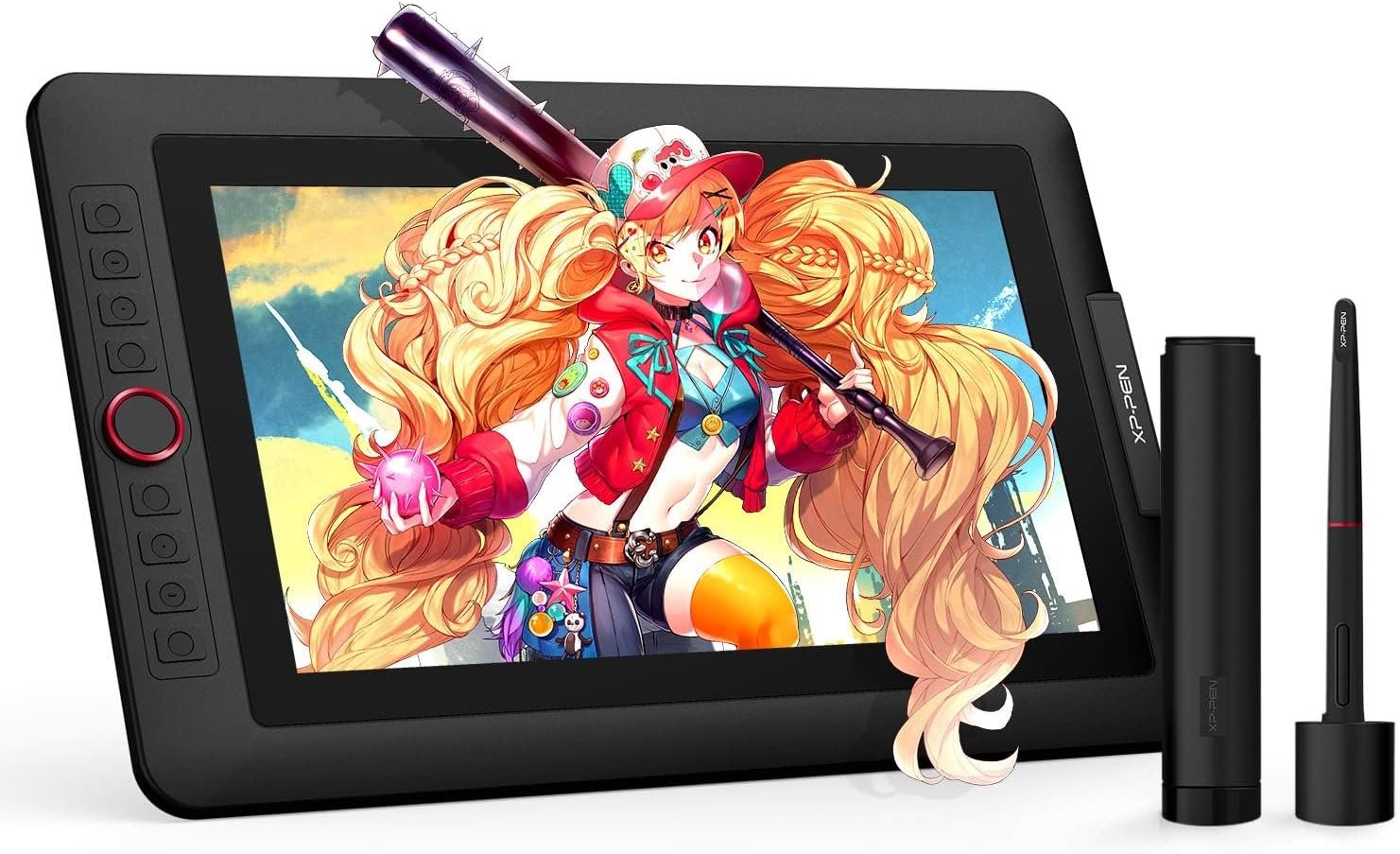 XPPen Drawing Tablet with Screen Full-Laminated Graphics Drawing Monitor Artist13.3 Pro Graphics Tablet with Adjustable Stand and 8 Shortcut Keys (16384 Levels Pen Pressure, 123% sRGB)