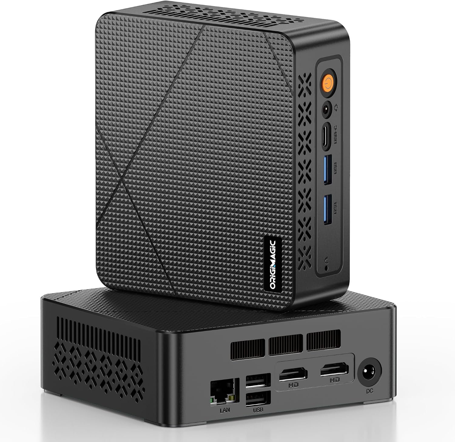 C3 Mini PC Intel Core i3 5005U, 8GB 1600MHz DDR3L RAM 512GB SSD, Dual HDMI, USB3.2 Type A, USB-C/WiFi/BT 5.0, Business Office Mini Computer, Installed 10 System(Cannot Upgraded)