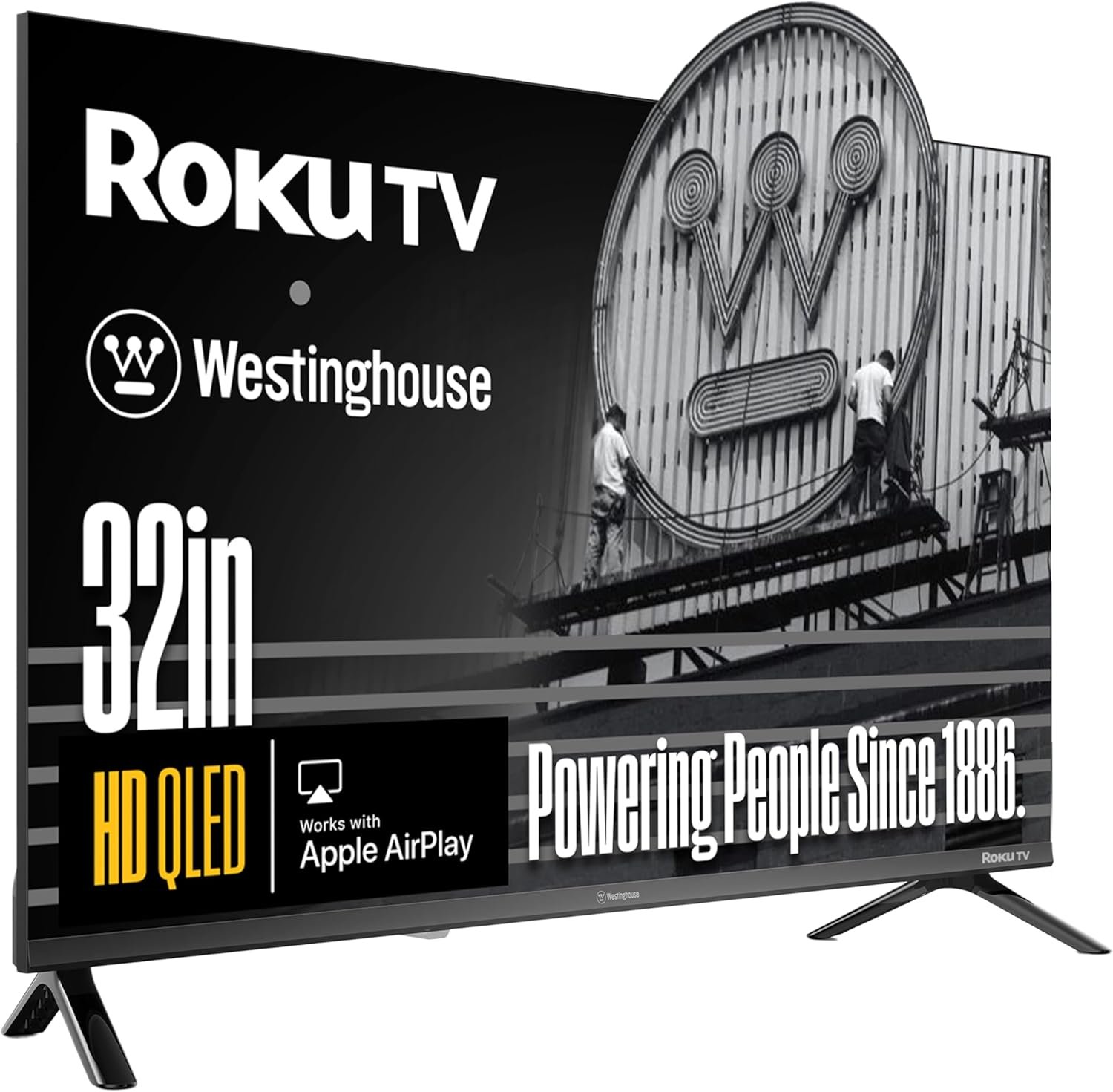 Westinghouse Roku TV – 32 Inch Smart TV, HD QLED Television w/Dolby Digital+, Wi-Fi & Mobile App Connectivity, Flat Screen, Bluetooth, Compatible w/Apple AirPlay, Alexa, & Google Assistant
