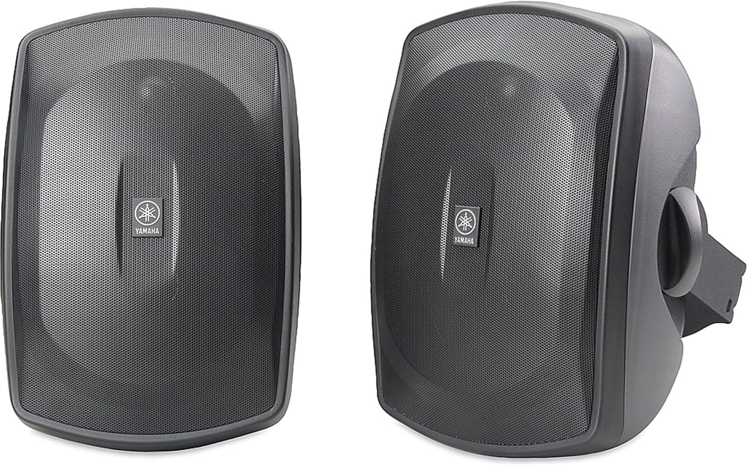 Yamaha NS-AW390 All Weather Indoor/Outdoor 6.5-inch 2-Way Speakers includes Wall/Ceiling Mounts – Pair (Black)