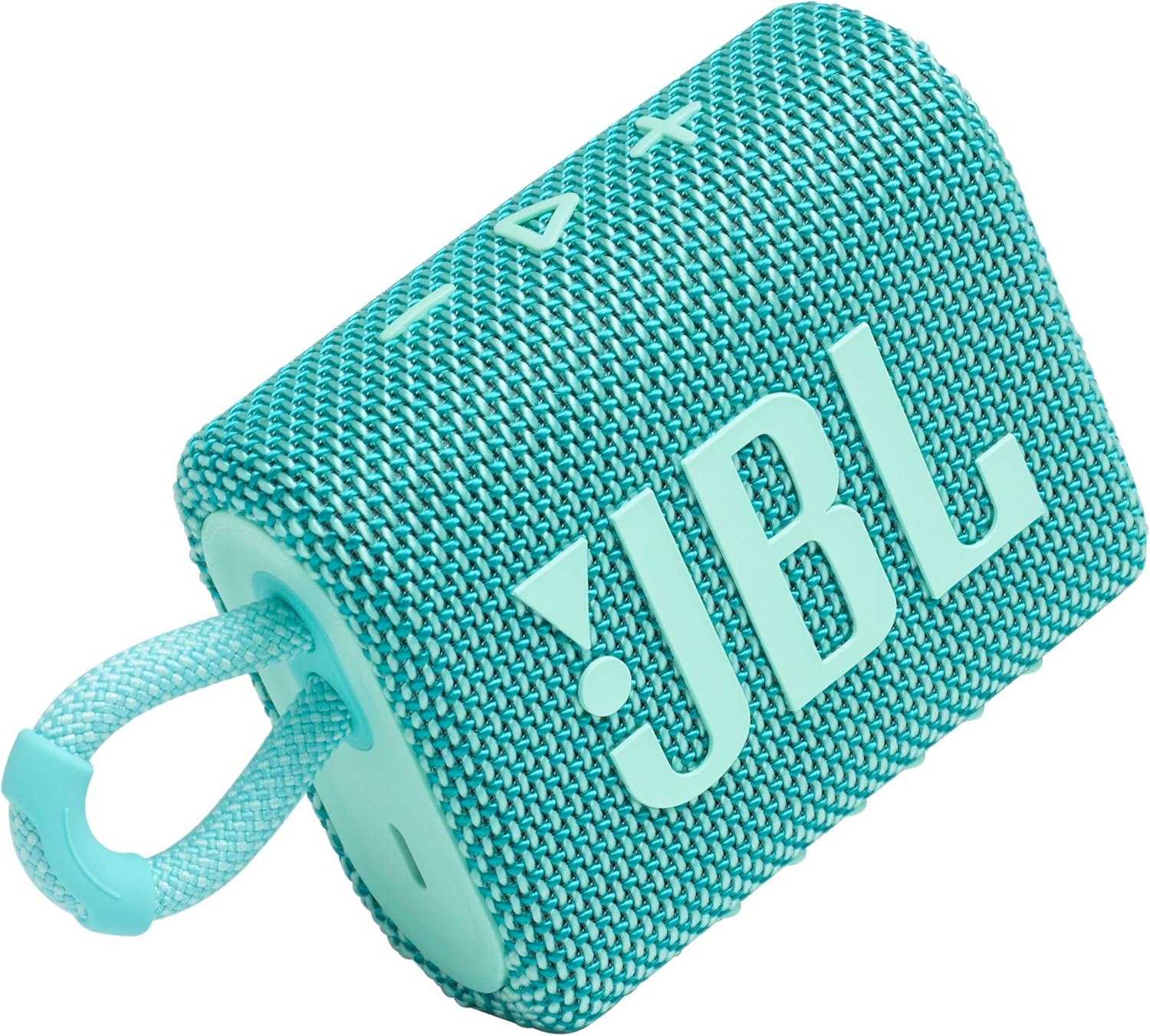 JBL Go 3 – Portable Mini Bluetooth Speaker, big audio and punchy bass, IP67 waterproof and dustproof, 5 hours of playtime, speaker for home, outdoor and travel (Teal)