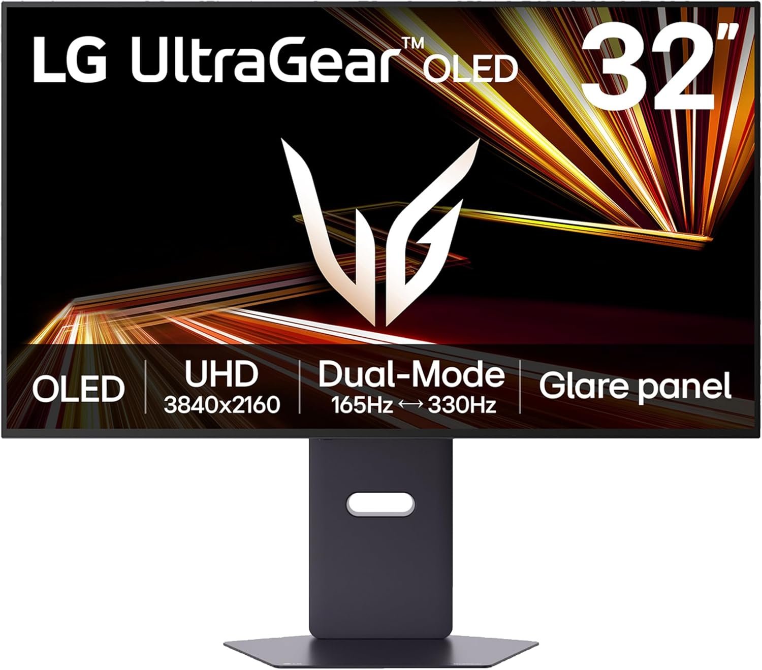 LG 32GX850A-B 32″ UltraGear 4K UHD (3840 x 2160) Glossy OLED Gaming Monitor, Dual-Mode 165Hz/330Hz, 0.03ms, G-SYNC, FreeSync Premium Pro, TrueBlack 400, HDMI, DP, Tilt/Height/Swivel/Pivot Stand, Black