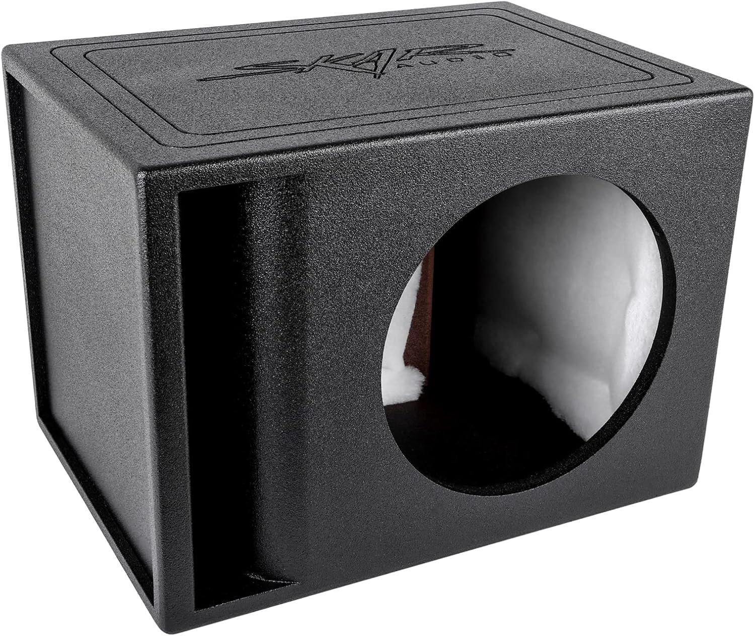 Skar Audio AR1X12V Single 12″ Universal Fit Armor Coated Ported Subwoofer Box with Kerf Port