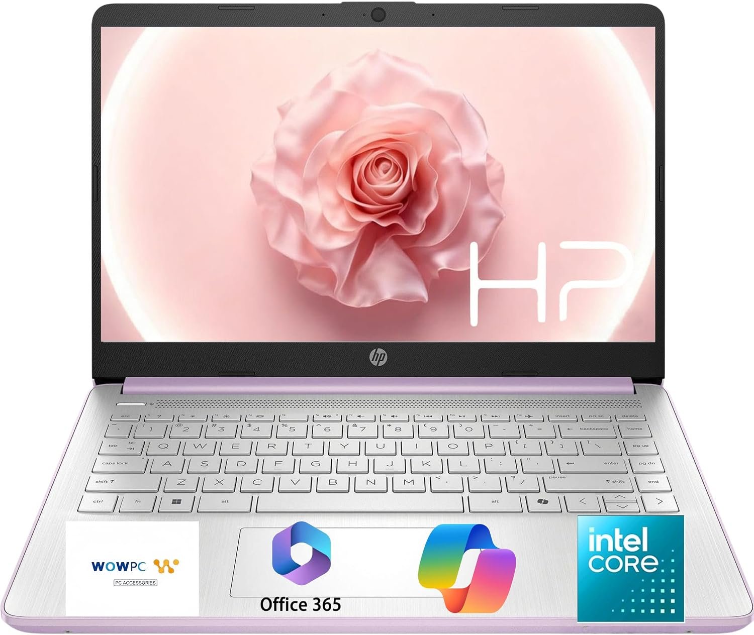 HP 14″ Everyday Laptop • Copilot AI • 2026 Edition • Intel 4-Core N150 Processor • 128GB SSD + 1TB Cloud Storage • Microsoft 365 • Windows 11 • Thin & Portable • Honey Lavender