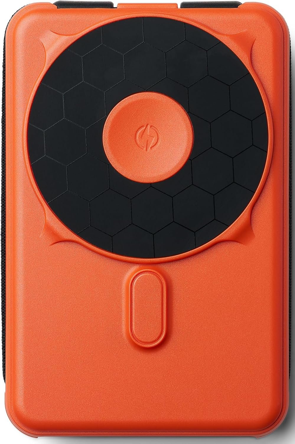 RIDGE Magnetic Power Bank Battery Pack 10,000mAh – Fast Charging, Compatible with MagSafe – Portable Charger Powerbank – with Built in Cables, Wireless Charging & Magnetic Attachment (Basecamp Orange)