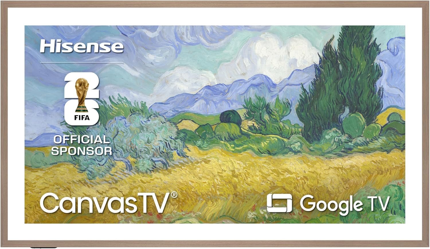 Hisense 55“ Hi-QLED S7 CanvasTV Series 4K UHD Google Smart Art TV (55S7SG, 2026 New) – 144Hz, Art Mode, Anti-Glare Panel, Dolby Vision HDR, Hi-Matte Display, Frame & UltraSlim Wall Mount Included