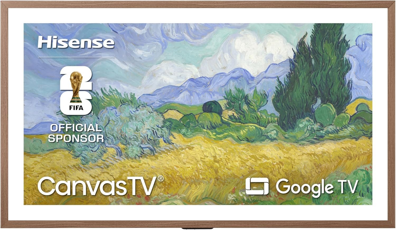 Hisense 50“ Hi-QLED S7 CanvasTV Series 4K UHD Google Smart Art TV (50S7SG, 2026 New) – Art Mode, Anti-Glare Panel, Dolby Vision HDR, Hi-Matte Display, Frame & UltraSlim Wall Mount Included