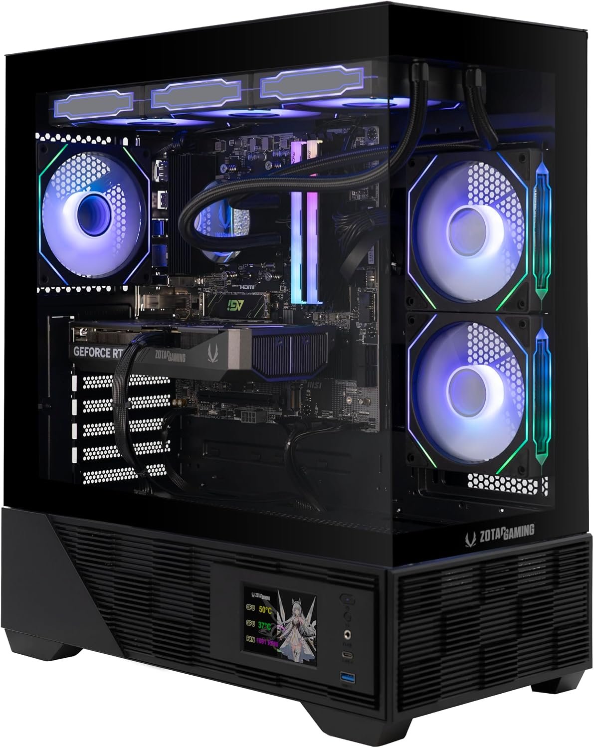 ZOTAC MEK Gaming PC Desktop, NVIDIA GeForce RTX 5060 Ti 16GB GDDR7, AMD Ryzen 7 9700X Up to 5.5GHz, 32GB DDR5, 1TB NVMe SSD, 850W 80+ Gold PSU, WiFi 6E, Windows 11 Home