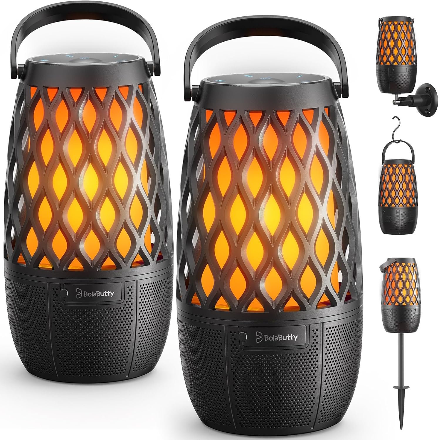 Outdoor Speakers Gifts for Men Bluetooth Speaker with Lights Multi-Sync up to 100 Speakers Auto-Pairing HD Stereo Sound Cool Stuff House Warming Gifts IPX5 Waterproof Lantern for Camp|Patio|Pool|Yard