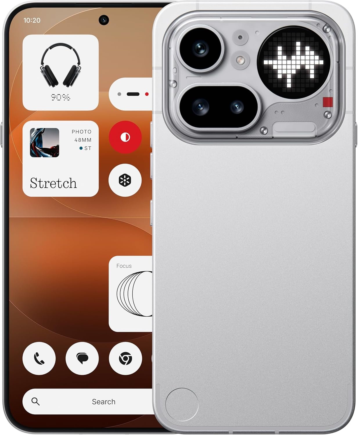 Nothing Phone (4a) Pro Cell Phone 2026 New, Unlocked Android 16 Smartphone, Triple-Lens Camera, AI Photo Edits, 6.83″ 144Hz AMOLED Display, 5080mAh Battery, Dual-SIM Glyph Matrix (Sliver, 12+256GB) | Phone