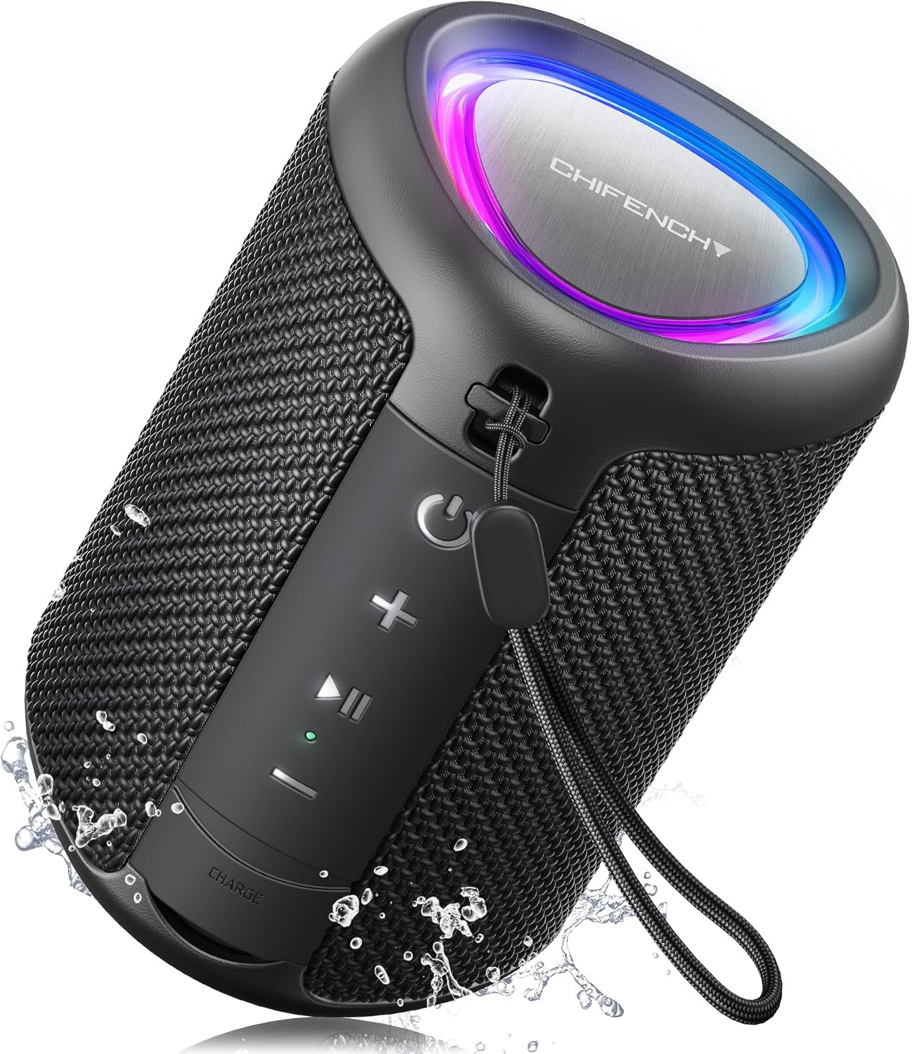Portable Bluetooth Speaker Beach Essentials: IPX5 Waterproof for Outdoor/Powerful HD Sound/Dynamic Light/All Day Playtime/Wireless BT 5.3/TWS Pairing, Travel|Camping|Pool Accessorie, School Supplies
