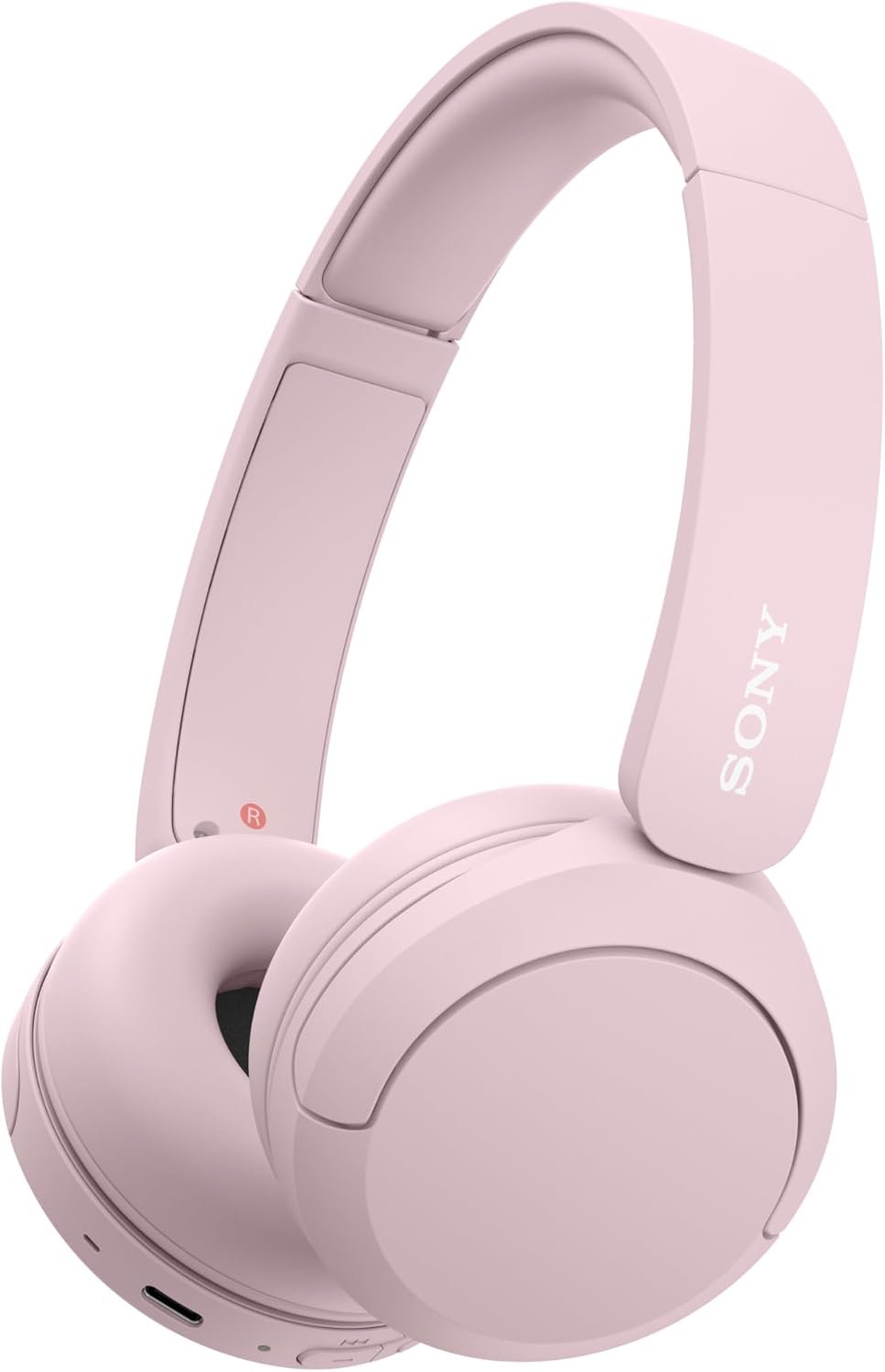 Sony WH-CH520 Wireless On-Ear Bluetooth Headphones with Microphone, Pink | Comfortable Lightweight Design, Up to 50 Hrs Battery with Quick Charging, Multipoint Connection, Clear Calls, Swivel design