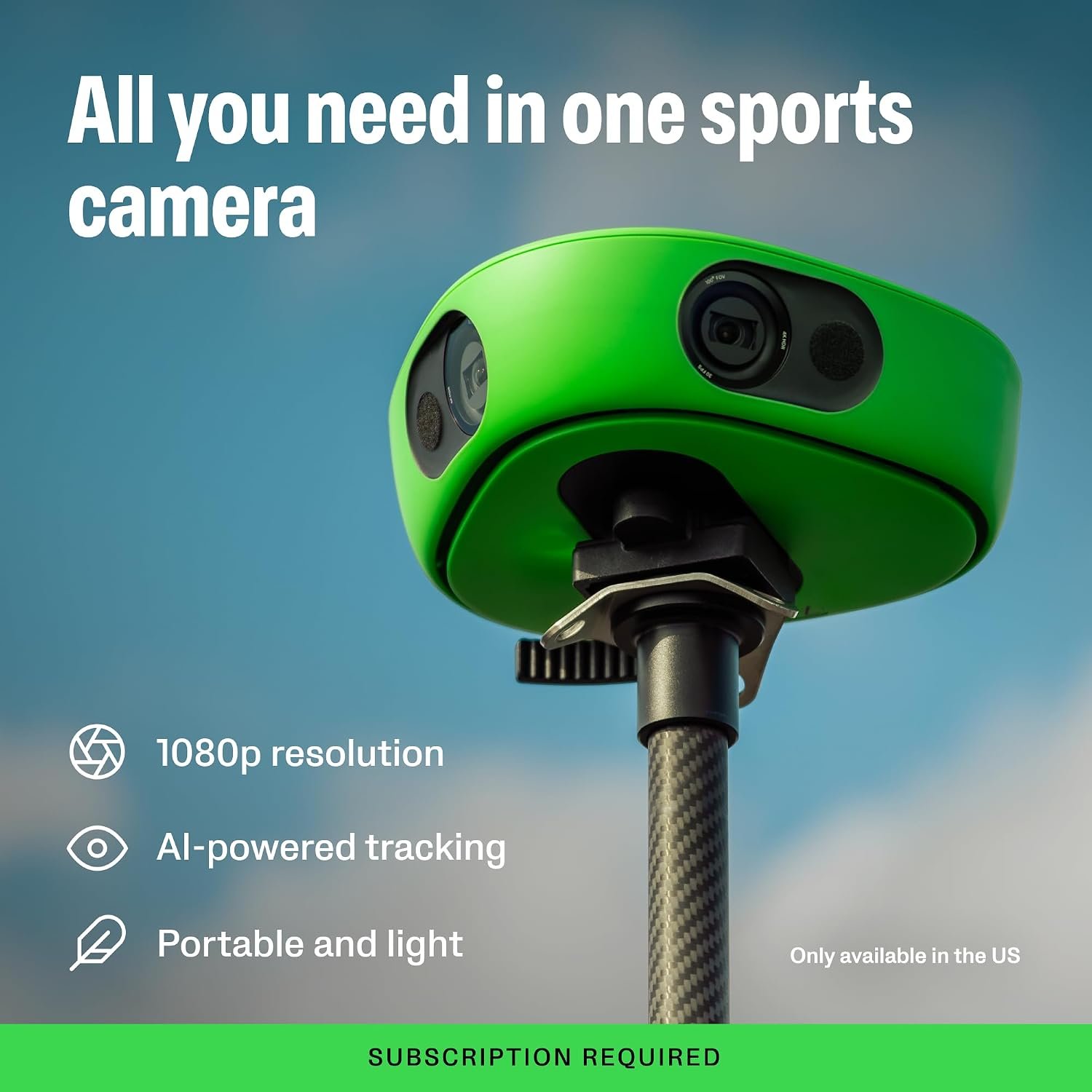 Veo Cam 3 1080p Sports Camera AI Auto-Tracking Subscription Required