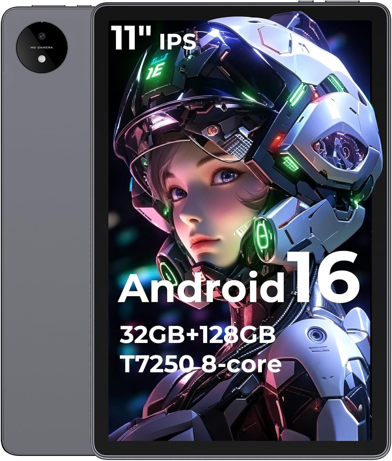 11 inch Tablet Android 16, Ideal for Work, Study & Play(Lead) | 32GB+128GB,Octa-Core T7250, 8000mAh & Fast Charging, 8+16MP Camera, 1920P IPS, 90Hz, Widevine L1,WIFI/BT 5.0, Gemini AI