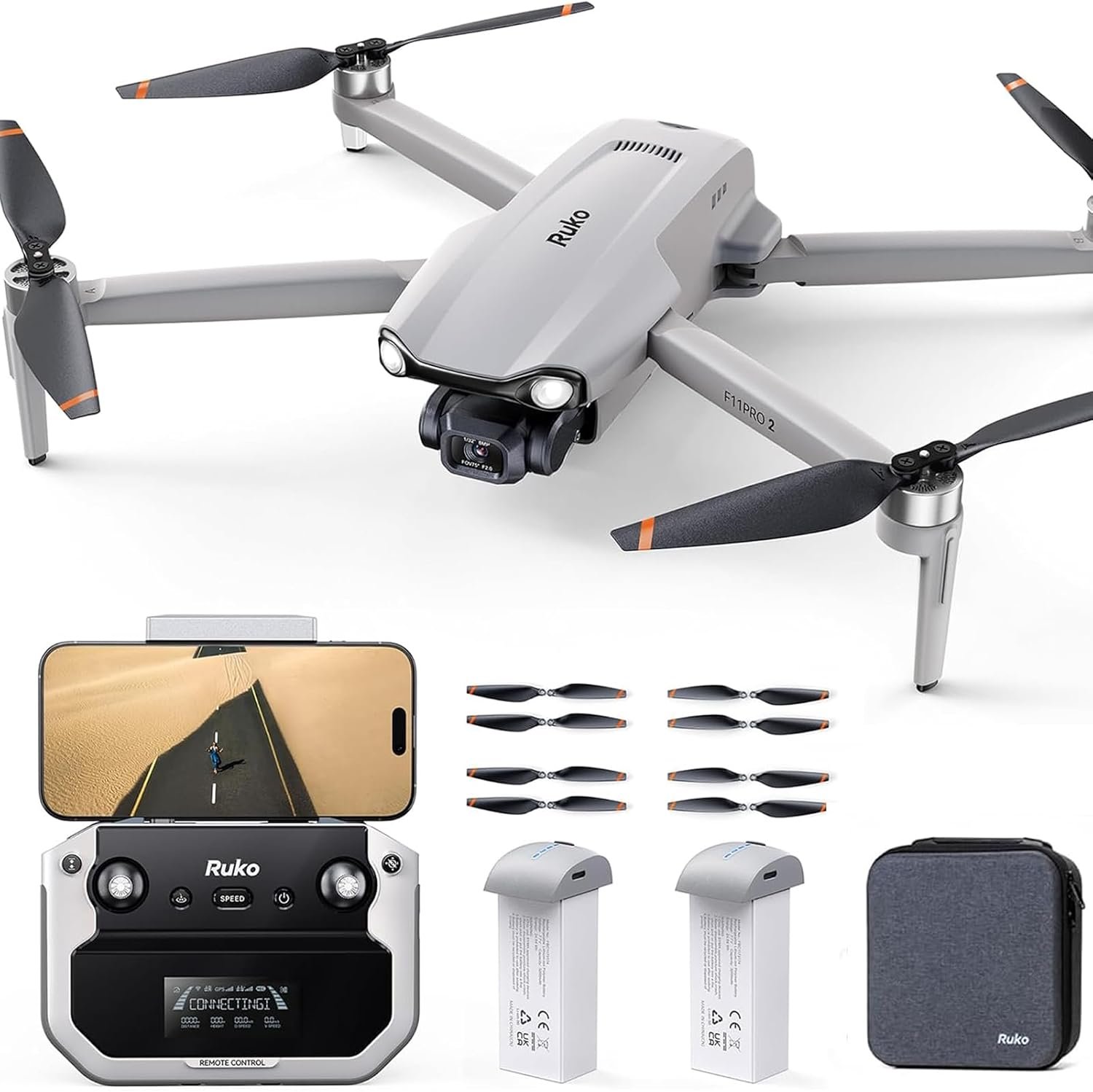 Ruko F11PRO 2 Drone with Spare Propellers