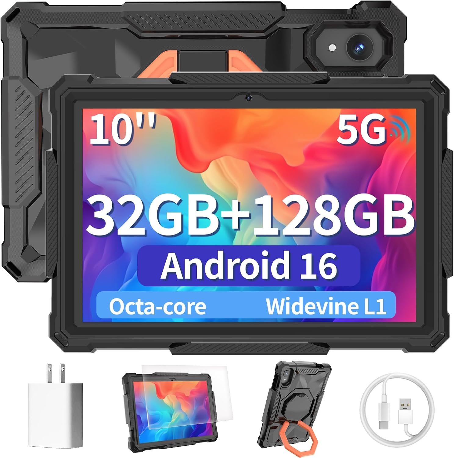 Tablet 10 Inch Android 16 Tablet, 32GB RAM 128GB ROM